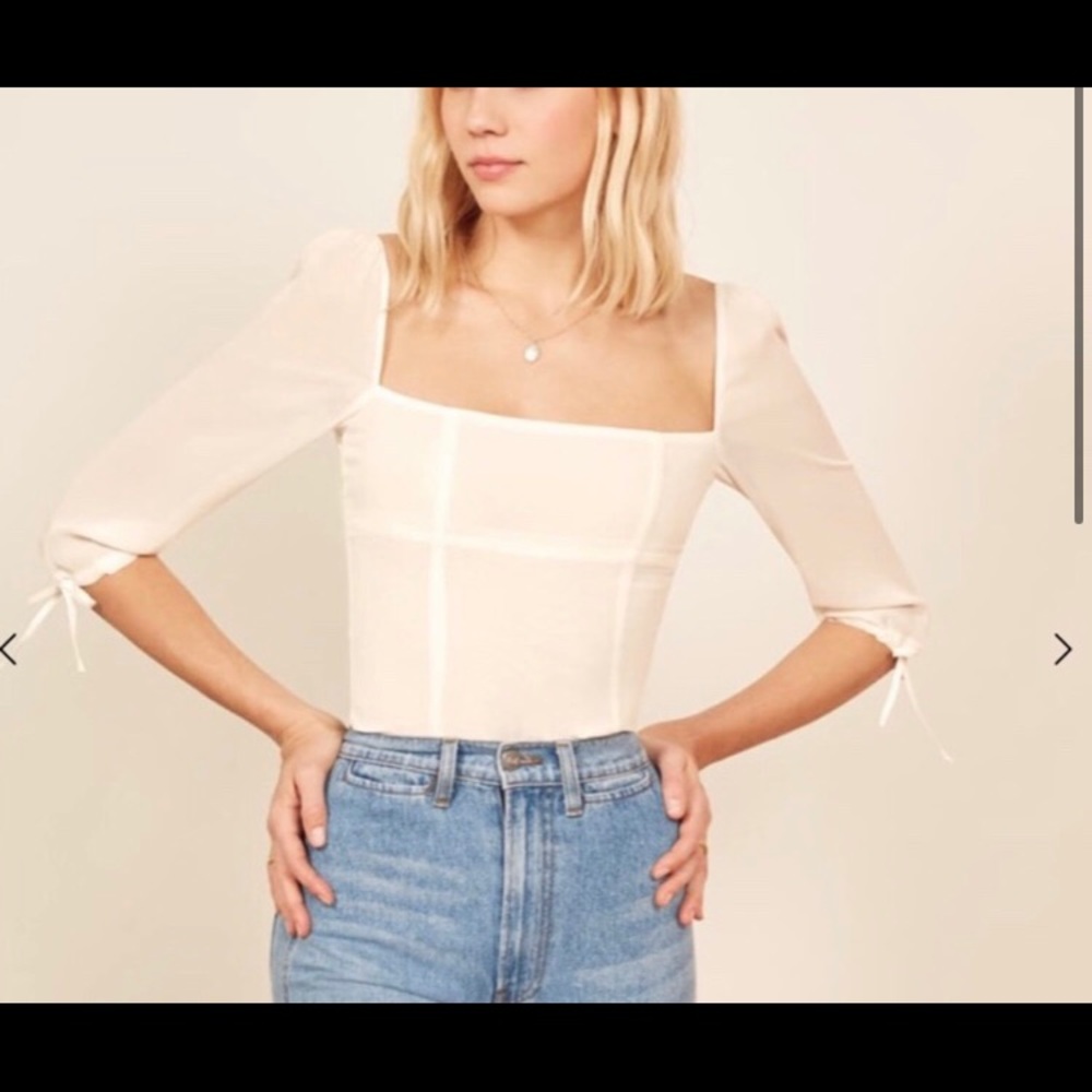 REFORMATION white blouse